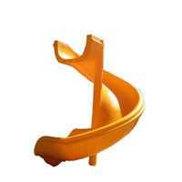 HKM-674707 S-Shaped Plastic Slide for Outdoor Playgrounds - Suitable for Kids and Adults