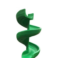 HKM-674707 S-Shaped Plastic Slide for Outdoor Playgrounds - Suitable for Kids and Adults