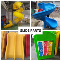 HKM-674707 S-Shaped Plastic Slide for Outdoor Playgrounds - Suitable for Kids and Adults