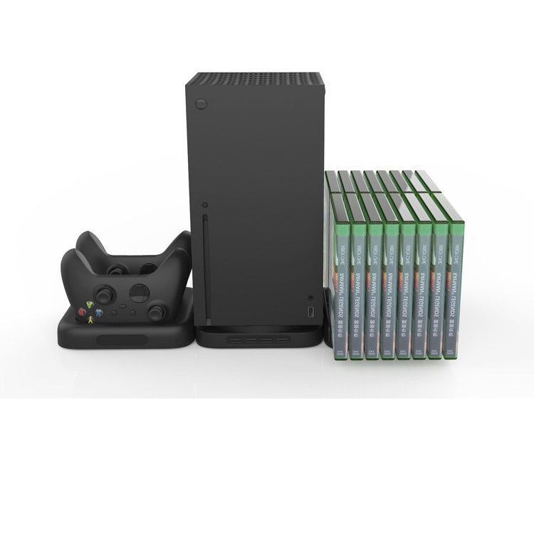 HKM-674771 Three-in-One Charging Station and Game Disc Storage Rack for Xbox Series X