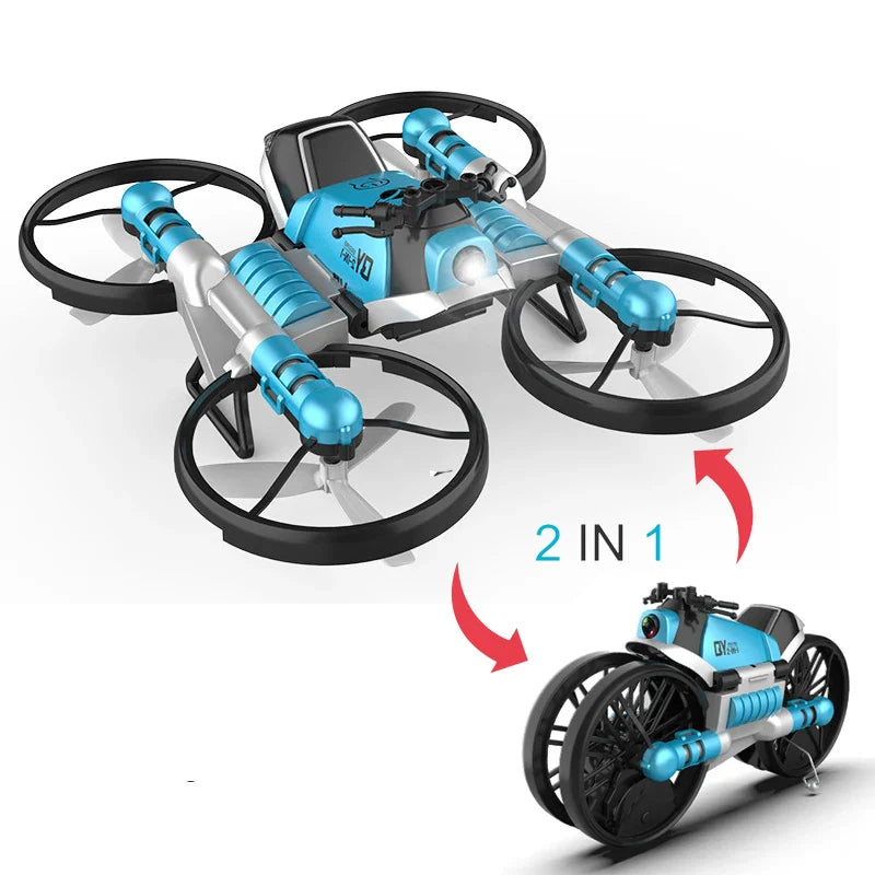 HKM-674835 2 in 1 Gesture Sensing Aerial Drone with HD Camera - Quadcopter for Indoor and Outdoor Use
