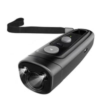 HKM-6748733 Ultrasonic Electronic Dog Repeller for Outdoor Use, Portable and High-Power in Black