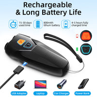 HKM-6748733 Ultrasonic Electronic Dog Repeller for Outdoor Use, Portable and High-Power in Black