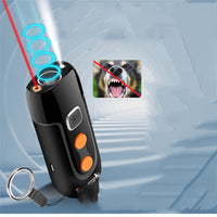 HKM-6748733 Ultrasonic Electronic Dog Repeller for Outdoor Use, Portable and High-Power in Black