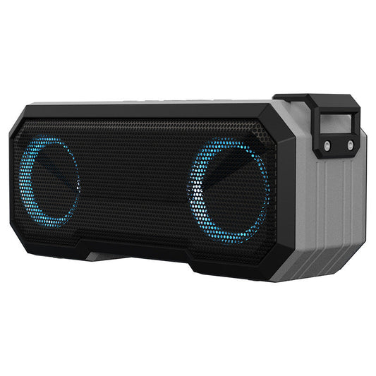 HKM-674899 Waterproof Colorful Luminous Outdoor Bluetooth Speaker with Dual Speakers and Power Bank Function