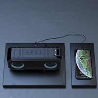 HKM-674899 Waterproof Colorful Luminous Outdoor Bluetooth Speaker with Dual Speakers and Power Bank Function