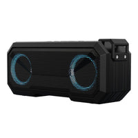 HKM-674899 Waterproof Colorful Luminous Outdoor Bluetooth Speaker with Dual Speakers and Power Bank Function