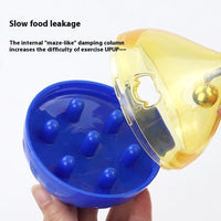 HKM-6749245 Dog Toy Tumbler Food Dropping Ball - Bone Shaped Plastic Pet Feeder