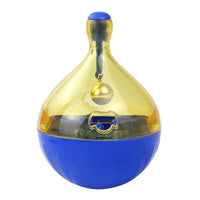 HKM-6749245 Dog Toy Tumbler Food Dropping Ball - Bone Shaped Plastic Pet Feeder