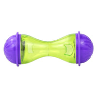 HKM-6749245 Dog Toy Tumbler Food Dropping Ball - Bone Shaped Plastic Pet Feeder