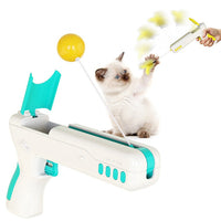 HKM-6750269 Interactive Feather Teaser Stick Toy for Cats - Multiple Color Options Available