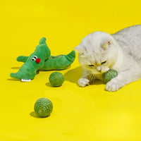 HKM-675027 Cat Balls Cat Hide And Seek Toys Kitten Teasing Stick Self-Help Relief Sisal Balls Cat Teething Pea Toy Balls Supplies