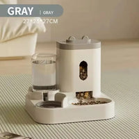 HKM-675027 Smart Automated Pet Feeder with Rounded Shape Food and Water Dispenser