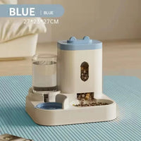 HKM-675027 Smart Automated Pet Feeder with Rounded Shape Food and Water Dispenser
