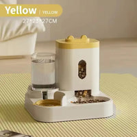 HKM-675027 Smart Automated Pet Feeder with Rounded Shape Food and Water Dispenser
