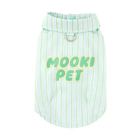 HKM-6751037 Casual Thin Cotton Shirt for Pets in Green - Sizes XXS to XXL