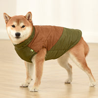 HKM-6751805 Retro Contrast Cotton Tank Top for Medium to Large Dogs - Multiple Color Options Available