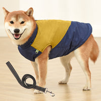HKM-6751805 Retro Contrast Cotton Tank Top for Medium to Large Dogs - Multiple Color Options Available