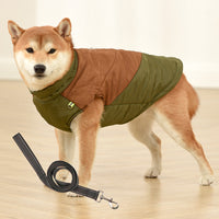 HKM-6751805 Retro Contrast Cotton Tank Top for Medium to Large Dogs - Multiple Color Options Available