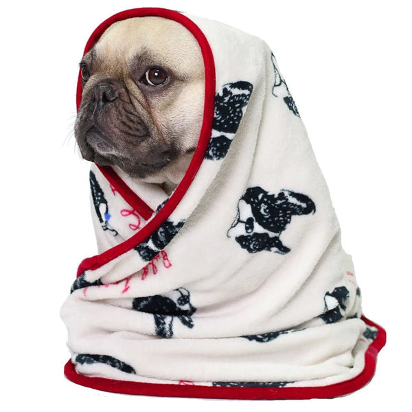 HKM-6752061 Cozy Beige Coral Velvet Blanket for Pets and Babies - 70cm x 100cm