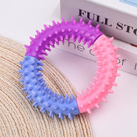 HKM-6752701 Durable Rubber Dog Chew Ring for Teething, Interactive Pet Toy for Small to Large Dogs