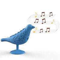 HKM-6753853 Interactive Bird-Shaped Cat Toy with Suction Cup Base for Kittens and Small Dogs - Silicone and PP Material
