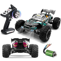 HKM-675411 1/16 Brushless RC Drift Truck with LED, 70km/h Speed, 2.4G Remote Control, Metal Alloy, Indoor/Outdoor Use