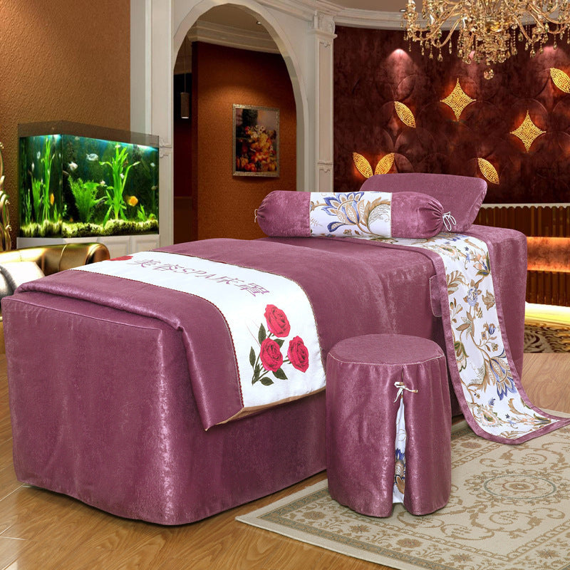 HKM-675411 Elegant Twill Weave Beauty Bedspread Set – 4-Piece Humanism Collection