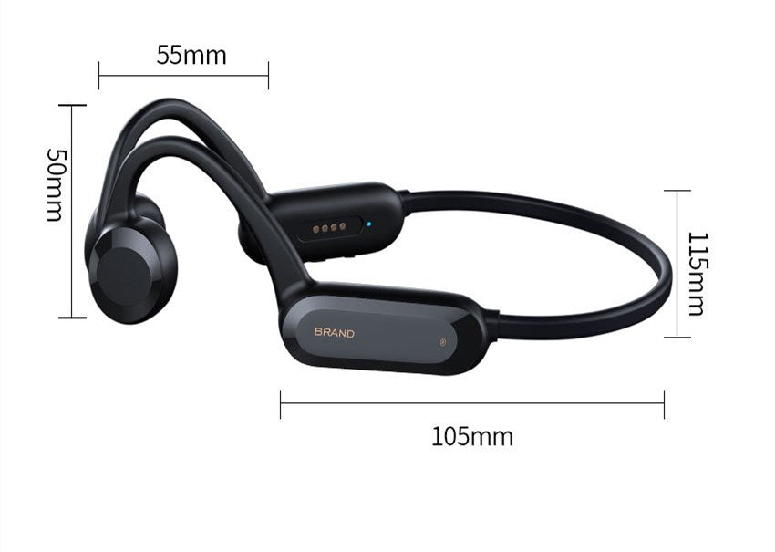 HKM-675603 Bone Conduction Waterproof Bluetooth Headset with 8GB Memory and 10 Hours Battery Life