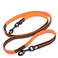 HKM-6760765 Double-Ended Outdoor Pet Dog Traction Rope with Breathable Mesh and Reflective Material