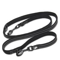 HKM-6760765 Double-Ended Outdoor Pet Dog Traction Rope with Breathable Mesh and Reflective Material