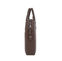 HKM-676115 Leather Crossbody Bag for Men - Vintage Style Business Tote and Laptop Carrier