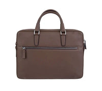 HKM-676115 Leather Crossbody Bag for Men - Vintage Style Business Tote and Laptop Carrier