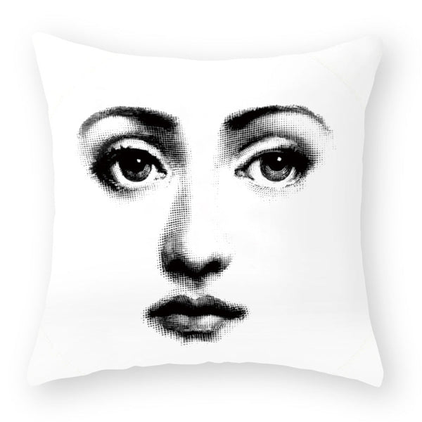 HKM-676115 Peach Skin Plush Cushion Cover for Sofa and Car - 45x45cm Characters Design