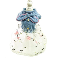HKM-6761533 Denim Puppy Princess Dress for Dogs ¨C Stylish Skirt in Various Sizes