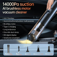 HKM-676307 Portable Wireless Car Vacuum Cleaner with Multi-Gear Strong Suction and Digital Display