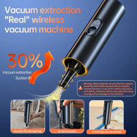HKM-676307 Portable Wireless Car Vacuum Cleaner with Multi-Gear Strong Suction and Digital Display