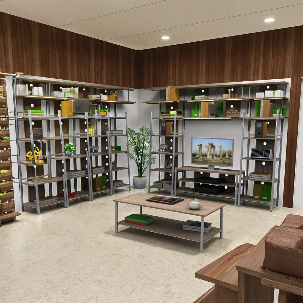 HKM-676435 Four-Layer Removable Bookshelf for Efficient Book Storage and Organisation