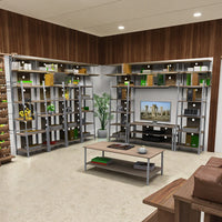 HKM-676435 Four-Layer Removable Bookshelf for Efficient Book Storage and Organisation