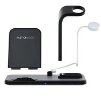 HKM-676435 Wireless Charging Bracket with USB Output and Type-C Cable, Compatible with Qi-Enabled Devices
