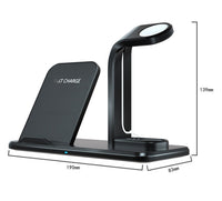 HKM-676435 Wireless Charging Bracket with USB Output and Type-C Cable, Compatible with Qi-Enabled Devices