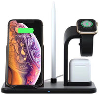 HKM-676435 Wireless Charging Bracket with USB Output and Type-C Cable, Compatible with Qi-Enabled Devices