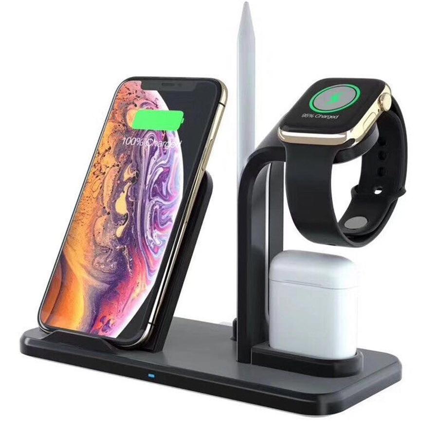 HKM-676435 Wireless Charging Bracket with USB Output and Type-C Cable, Compatible with Qi-Enabled Devices
