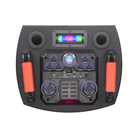 HKM-676563 12 Inch Portable Wireless Subwoofer with RGB LED Lights and Bluetooth Functionality