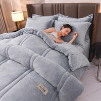 HKM-676563 Milk Fiber Thickened Cotton Winter Quilt in Various Colors