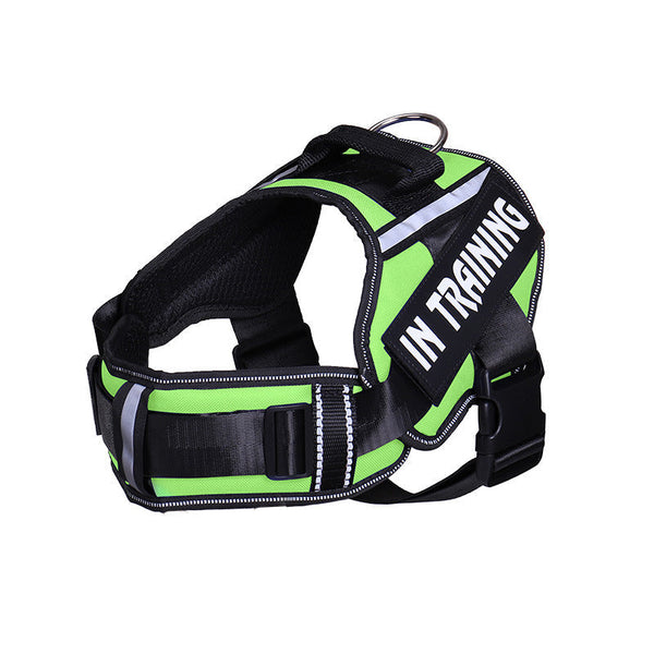 HKM-6766013 Reflective Nylon Dog Leash for Chest Harness - Breathable and Stylish in Multiple Colors