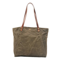 HKM-676627 Casual Unisex Shoulder Bag in Durable Waxed Canvas and Leather - Available in Multiple Colours