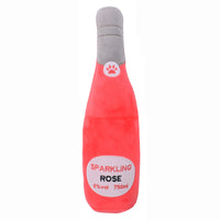 HKM-6766397 Plush Chewing Toy for Cats and Dogs - Wine Bottle and Donut Design, 25cm