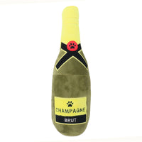 HKM-6766397 Plush Chewing Toy for Cats and Dogs - Wine Bottle and Donut Design, 25cm