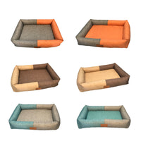 HKM-6766781 Comfortable Sponge Pet Mats for Dogs – Imitation Linen with Hand/Machine Wash Options – Multiple Sizes Available